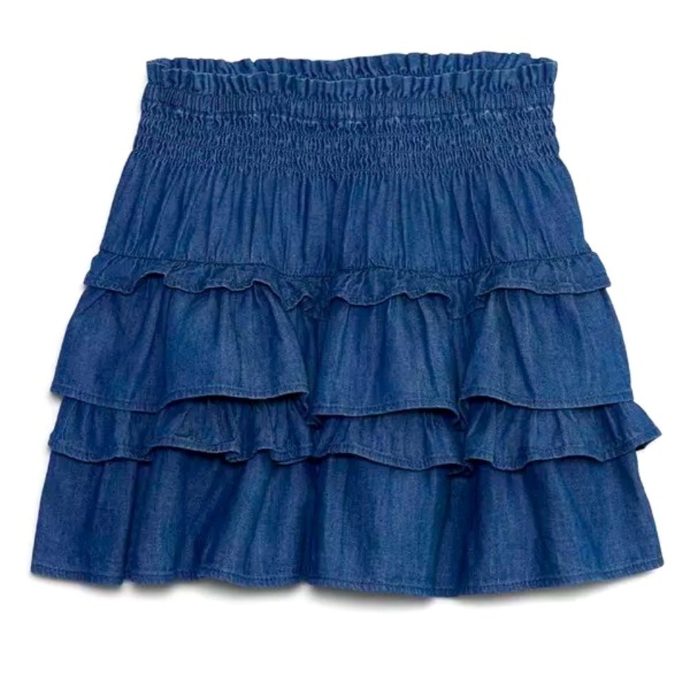 GAP X LOVESHACKFANCY Denim Ruffle Mini Skirt SOLD OUT ONLINE!